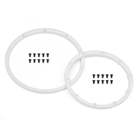 Time2Play Wheel Bead Lock Rings for 2 Wheel Baja-5 - White TI3521757